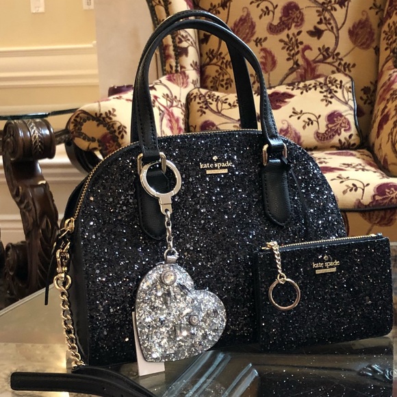 3pcs Laurel Way Mini Reiley Glitter Bag+Key Wallet - Picture 3 of 8